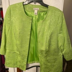 Kim Rogers Bright Green Blazer